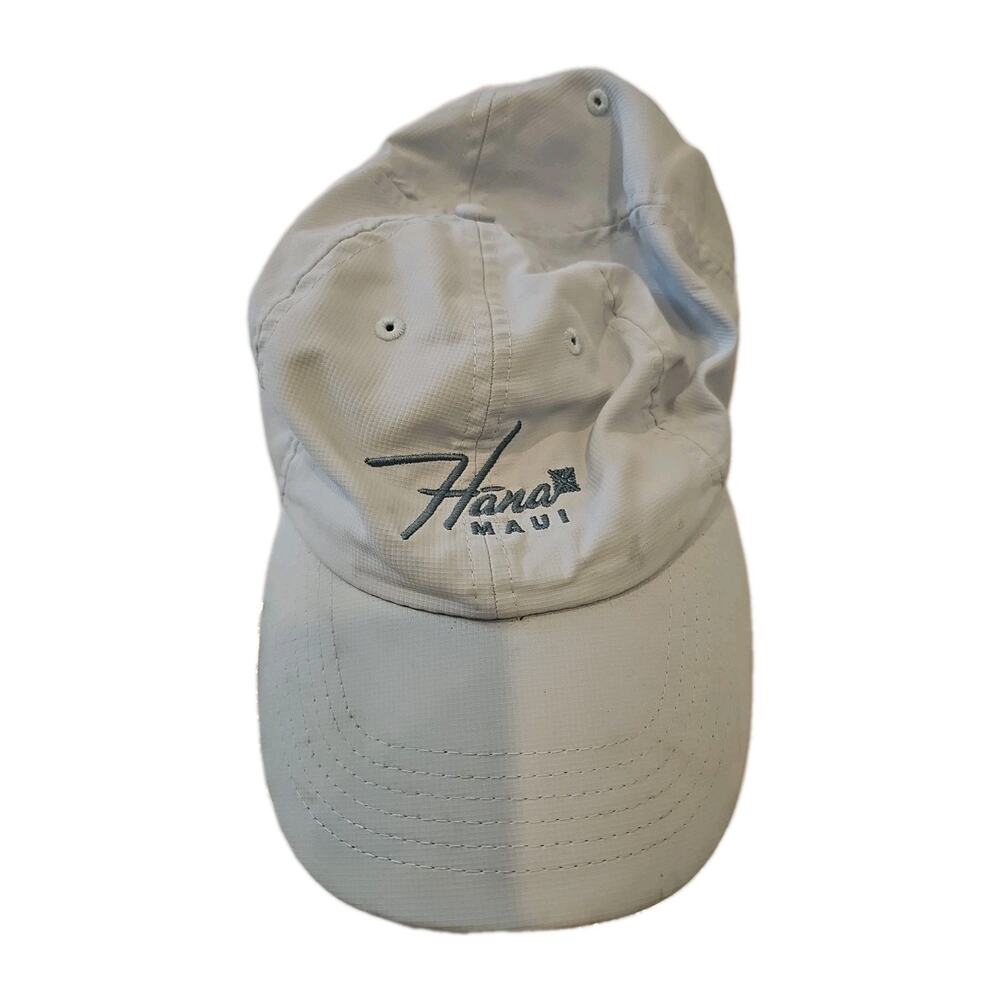 Hana Maui Embroidered Surfware Hawaiian Classics Gray Strap Sports Cap Hat